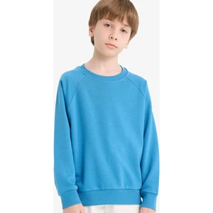 Bisiklet Yaka Basic Düz Okul Sweatshirt Erkek Çocuk E8415A825AU