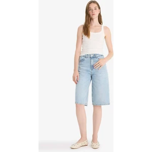 Yüksek Bel Jean Bermuda Şort E9040AX25AU