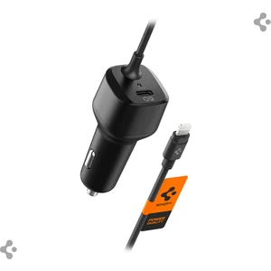 47W USB-C 2 Port Araç içi Hızlı Şarj Aleti + Lightning Şarj Kablosu Güç Adaptörü Çakmaklık iPhone & iPad Type-C - ACP04205