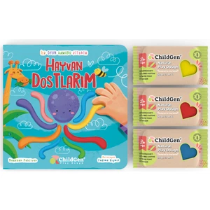 Hayvan Dostlarım Ilk Oyun Hamuru Aktivitesi Ve 3x50 Gr Doğal Oyun Hamuru