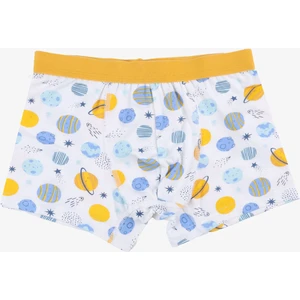Erkek Çocuk Pamuklu Uzay Baskılı 3'lü Boxer