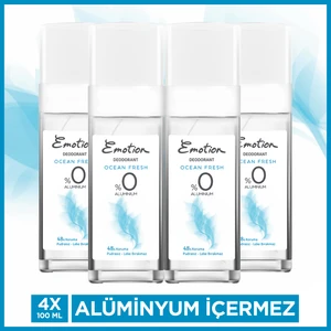 Ocean Fresh Pump Sprey Kadın Deodorant 4X100  ml
