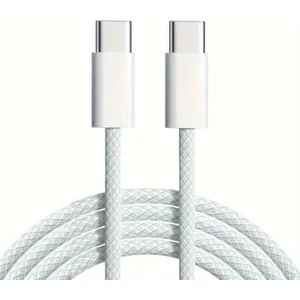iPhone Samsung Xiaomi Huawei Type-c to Type-C 60W 1M Halat Örgü Hızlı Şarj ve Data Kablosu