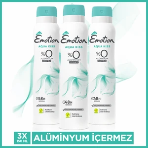 Aqua Kiss 3'lü Kadın Deodorant (3 x 150 ml)