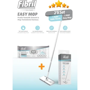 Easy Mop Pratik Temizlik Sistemi + 1 Paket Temizleme Havlusu 40 Yaprak