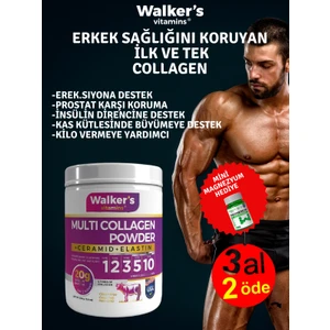 Walker`s (Men) %100 Saf ve Doğal Ceramide, Cranberry, Içeren Çift Hidrolize Kolajen Collagen
