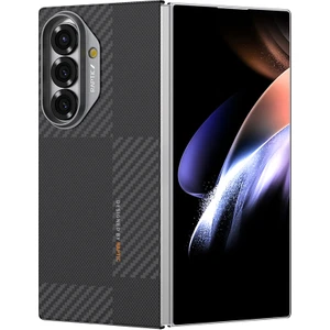 Galaxy Z Fold 7 Kılıf M-Safe Uyumlu Metal Kamera Çerçeveli Raptic 600D Aramid Geotik Serisi Siyah