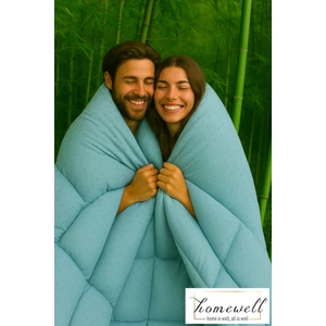 Saf Bambu Hipoalerjenik Çift Kişilik Yorgan Mint