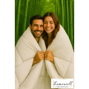 Saf Bambu Hipoalerjenik Çift Kişilik Yorgan Krem