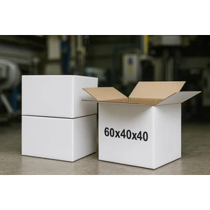 60X40X40 cm 10 Adet Beyaz Çift Oluklu A-Box Koli, Taşınma Kolisi, Eşya Taşıma Kolisi, Boş Koli