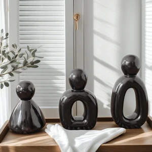 Evolu Form Seti – Minimalist Aile Heykeli