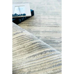 Violette Dokuma Yıkanabilir Modern Gri Salon Halısı Mutfak Halısı Yolluk