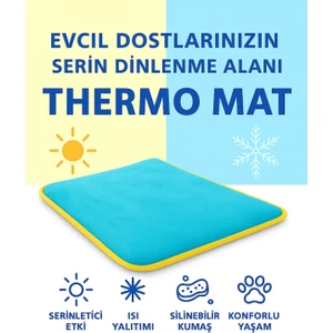 Thermo Mat Hem Soğuk Hem Sıcak Kullanılabilen 2si1 Arada Kedi & Köpek Minderi 40X60CM