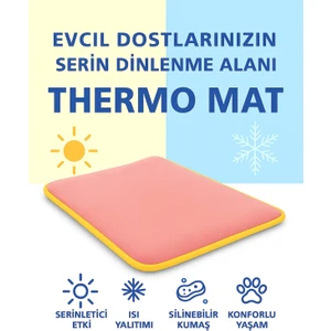 Thermo Mat Hem Soğuk Hem Sıcak Kullanılabilen 2si1 Arada Kedi & Köpek Minderi 40X60CM