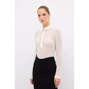 Adl Uzun Kol Gömlek Yaka Dantel Body Kemik 11544688000