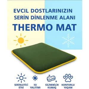 Thermo Mat Hem Soğuk Hem Sıcak Kullanılabilen 2si1 Arada Kedi & Köpek Minderi 40X60CM