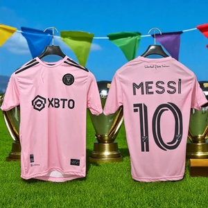 Bite Nose Messi Yeni Takım Inter Pembe Halı Saha Forması Yetişkin