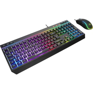 KM-R57 Seraphic Siyah Rgb Oyuncu Multimedia Klavye ve 12800 Dpi Mouse Gaming Set