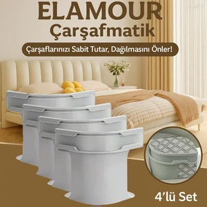 Çarşafmatik Çarşaf Düzenleyici Sabitleyici Görünmez Çarşaf Kilidi 4'lü Set