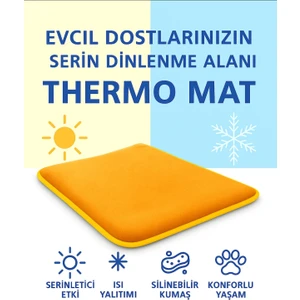 Thermo Mat Hem Soğuk Hem Sıcak Kullanılabilen 2si1 Arada Kedi & Köpek Minderi 60X80CM