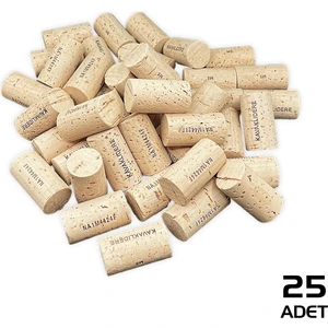 Şişe Mantarı Doğal Mantar Tıpa 25 Adet