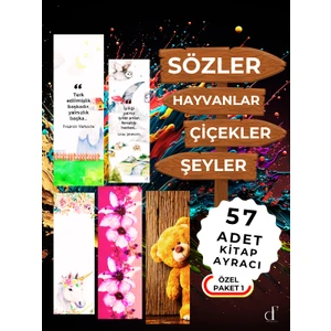 57'li Kitap Ayracı Seti - Özel Paket1
