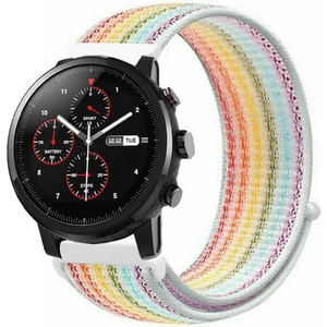 Amazfit Pace 2 Stratos Akıllı Saat Uyumlu Spor Kumaş Desenli Cırt Cırtlı Kordon Kayış