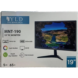 YLD TECHNOLOGY MNT-190 19” 65 Hz 5 ms  1920 x 1080 LCD Monitör