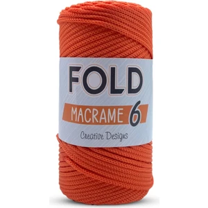 Polyester Makrome Ipi No: 6 - 120 Turuncu - 3 mm - 250 gr 115 M Supla Ip ve Çanta Ipi