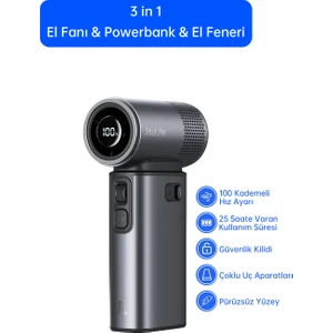 Handheld Fan Ultra 2 Güçlü El Fanı 9000MAH