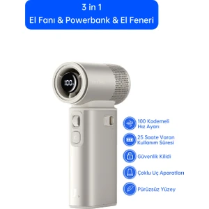 Handheld Fan Ultra 2 Güçlü El Fanı 9000MAH