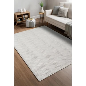 Myra Grı Yıkanabilir Kaymaz Taban Bambu Yumuşak Dokulu Kesme Halı Mutfak Salon Koridor Halısı