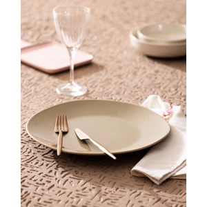 Madame Coco Souci Servis Tabağı - Bej - 30 cm