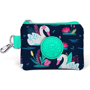 Coral High Kids Neon Mercan Lacivert Kuğu Desenli Bozuk Para Çantası 21748