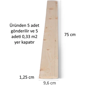 Ahşap Lambri 1,25 cm x 9,6 cm BC Kalite