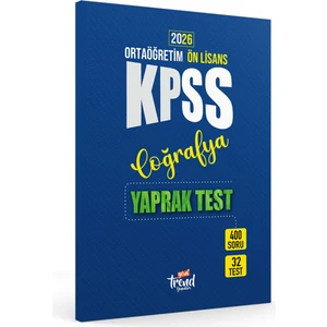 2026 Kpss Lise Önlisans Coğrafya Yaprak Test