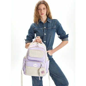 Pierre Cardin Okul Sırt Çantası Mor 07Pc2824-Mr