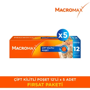 Çift Kilitli Poşet - 12 Li Paket x 5