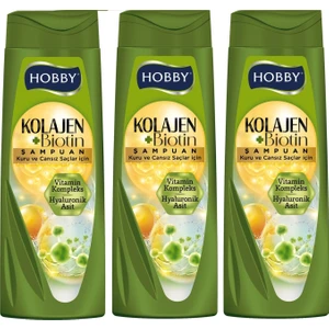 Şampuan Keratin Kafein Kuru ve Cansız Saçlar Hyaluronik Asit 480 ml x 3 Adet