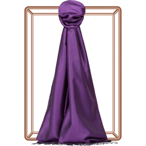 Mor Menekşe Ipekevi Çift Taraflı  Ipek Şal 927