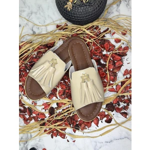 Püsküllü Terlik Yumuşak Taban