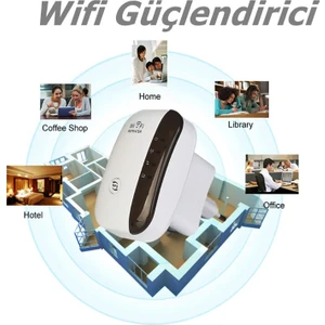 Wifi Sinyal Dağıtıcı 300 Mbps Kablosuz Genişletici -2.4g Wi-Fi Ethernet Portlu-Mini Repeater