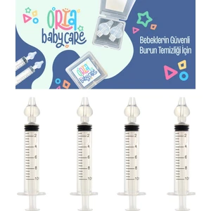 Bebek Burun Yıkama Enjektör Silikon Ucu 4 Adet Saklama Kutulu