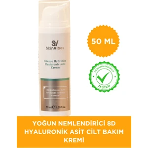 Yoğun Nemlendirici 8D Hyaluronik Asit Cilt Bakım Kremi 50 ml
