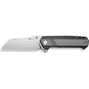 Draxor Flipper & Thumb Stud Knife G10 Gray & Black Handle Çakı