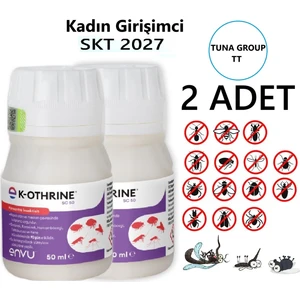 Envu K- Othrine SC50 ml (2 Adet) Kokusuz, Karınca - Kene - Sinek - Hamamböceği 08/ 2027
