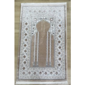 Evva Halı Seccade Parlak Yumuşak Dokulu Kadifemsi Yüzey 77X125 cm