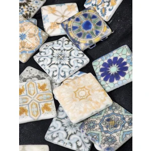 Cam Mozaik (500 gr 35 Adet Taş) Karışık Desen 1taş 4*4 cm