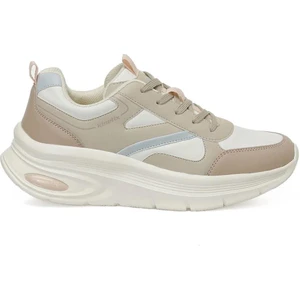 Lındsey Pu W 5pr Ekru Kadın Comfort Sneaker Spor Ayakkabı