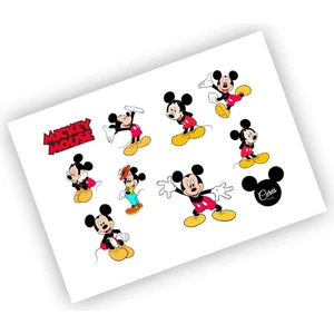 Mickey Mouse Sticker Micky Etiket
